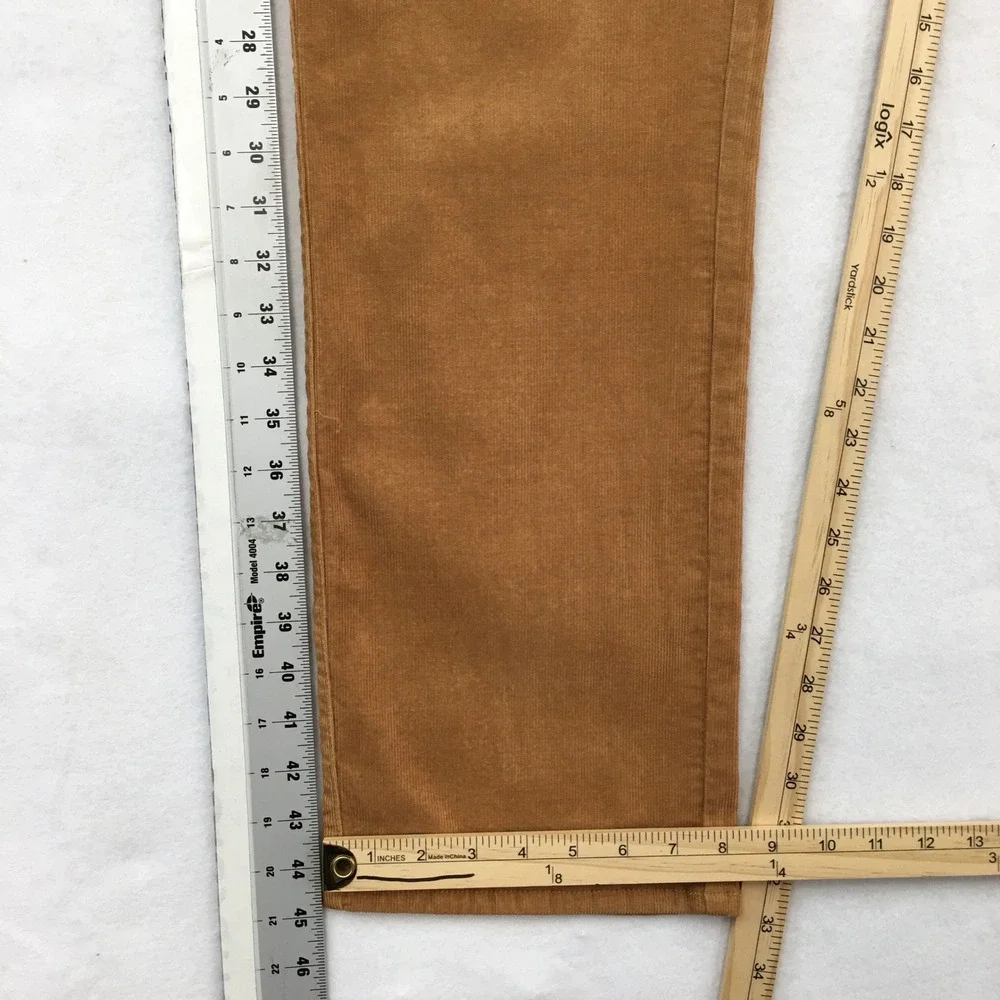 Peter Millar Mens Corduroy Pants Brown Size 42 Straight Casual Trousers (ALTERED